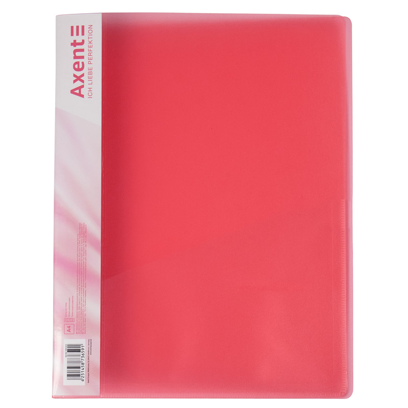 Папка-швидкозшивач Axent 1304-24-A, А4, червона